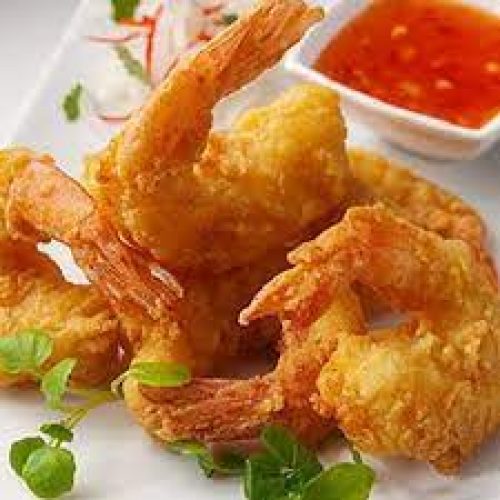 Golden Fried Prawns